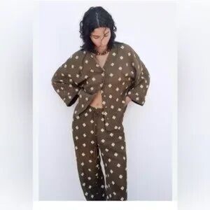 Zara Diamond Embroidered Shirt